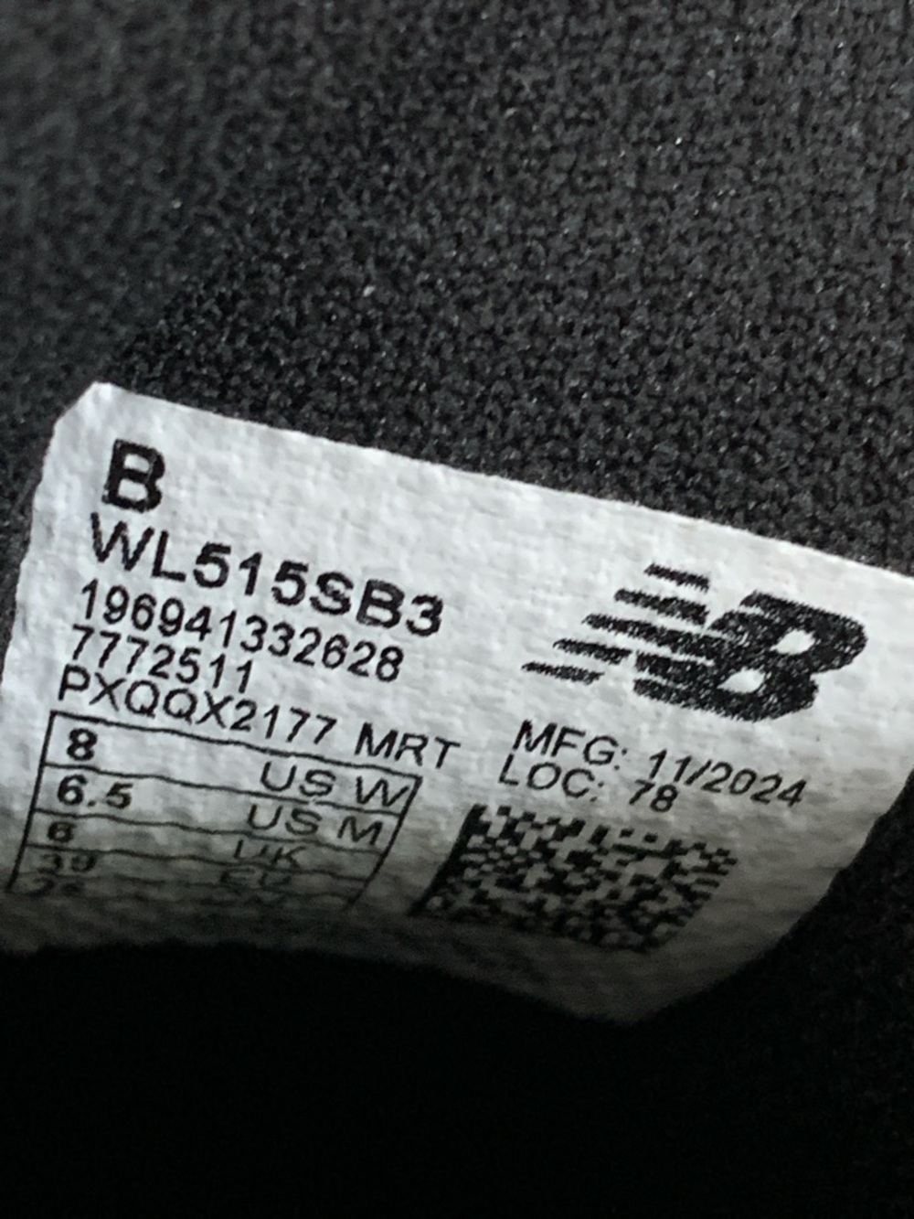Size 8 New Balance Black Leopard Trim Lace-Up Sneakers with Gum Sole - Picture 8 of 8